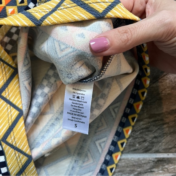 BUNDLE LulaRoe Cassie Stetchy Pencil Skirt, Size Small, Mint Paisley, Orange Geo - Picture 13 of 14